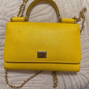 Dolce & Gabbana Vibrant Yellow Crossbody Bag